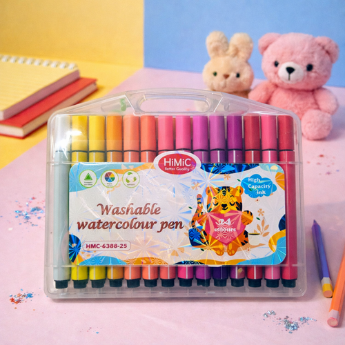 Kiwoo Washable 24 Water Colour Pen Set