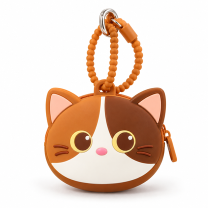 Kiwoo Kitty Silicone Coin Pouch & Bag Charm