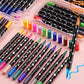 Kiwoo Galaxy Glitter Brush Pens (PACK OF 12) - KIQOO