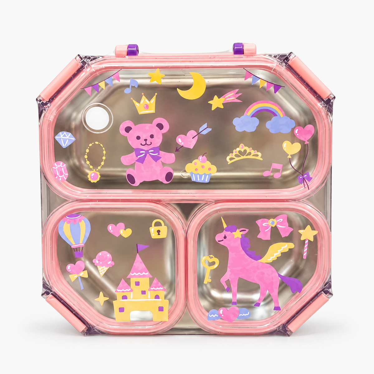 Kiwoo Alphabet magic square Lunch Box Orange