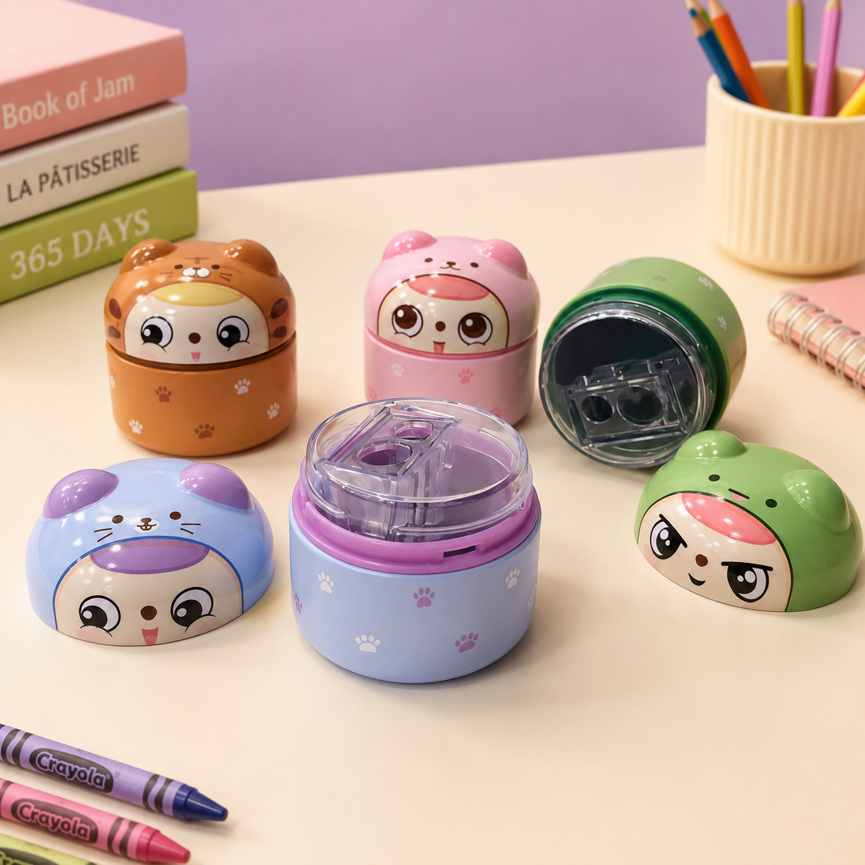 Animal Dual-Hole doll Pencil Sharpener