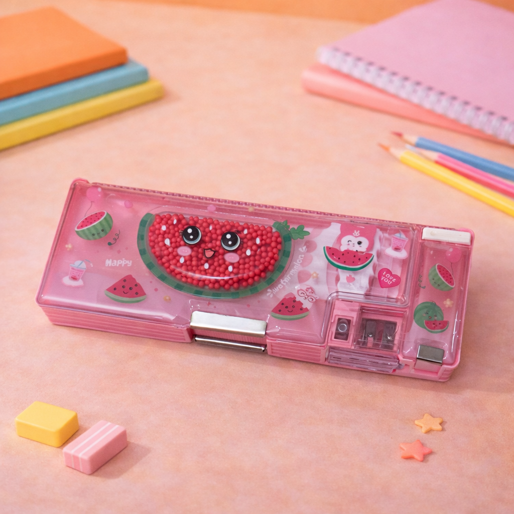 Kiwoo Cute Pop Magnetic Pencil Box 🎒✨ - KIQOO