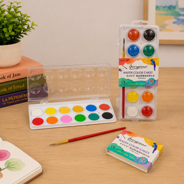 Kiwoo 12-Color Watercolor Paint Set - KIQOO