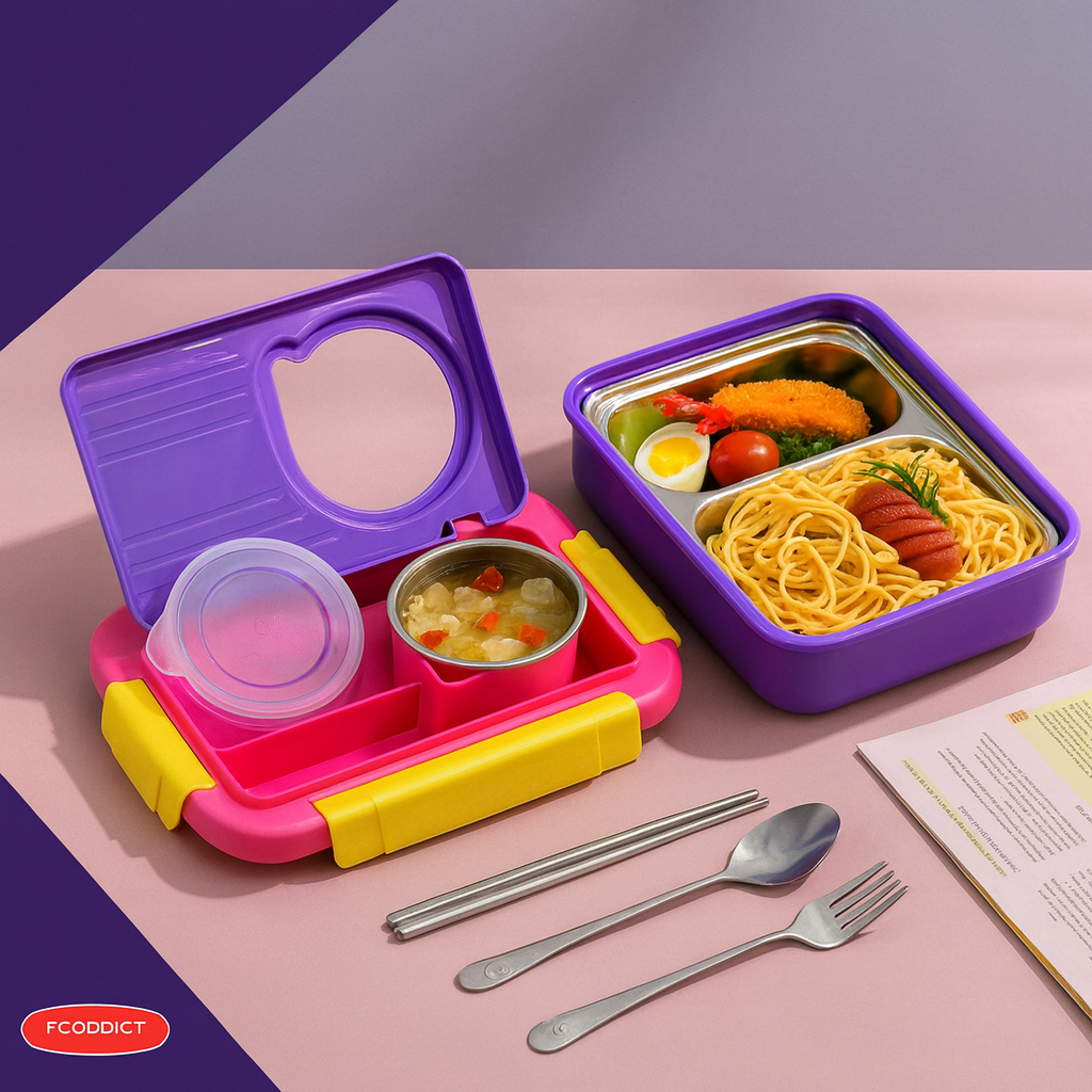 Kiwoo Moly Poly Funbite Bento Lunch Box - KIQOO
