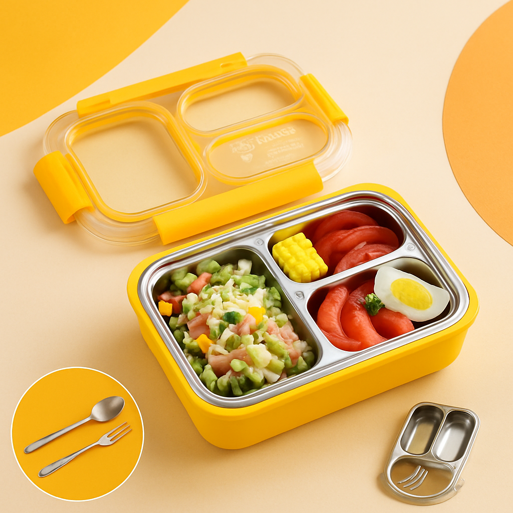 Kiwoo Bright Bite Bento Leak-Proof Lunch Box - KIQOO
