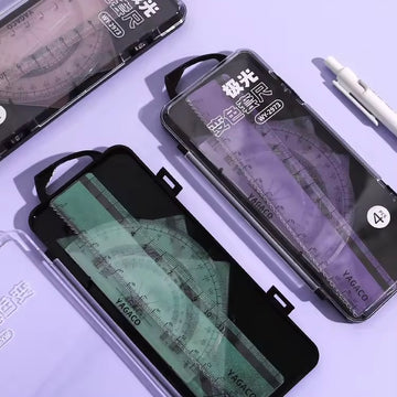 Kiwoo Aurora Crystal Colour-Changing Ruler Set 🌈✨ - KIQOO