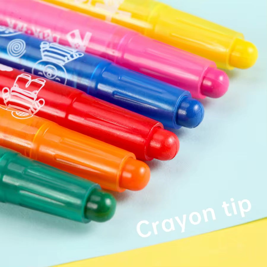 Kiwoo Twist 12 Crayon Pack - KIQOO