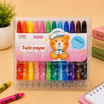 Kiwoo Twist 12 Crayon Pack - KIQOO