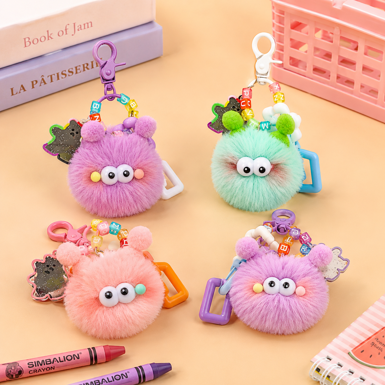 Kiwoo FurryEye Bag Charm Keychain - KIQOO