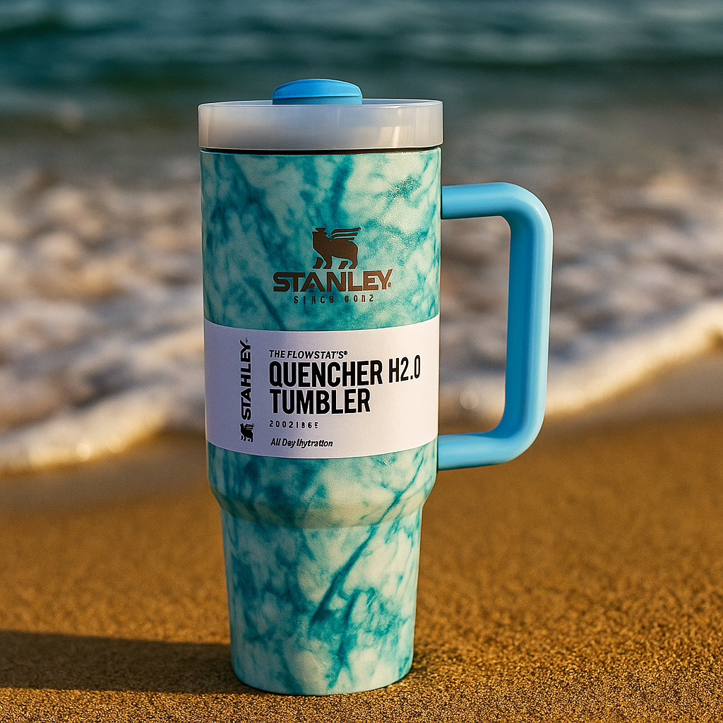 Kiwoo Marble Stanley Quencher H2.0 Tumbler (Free) - KIQOO