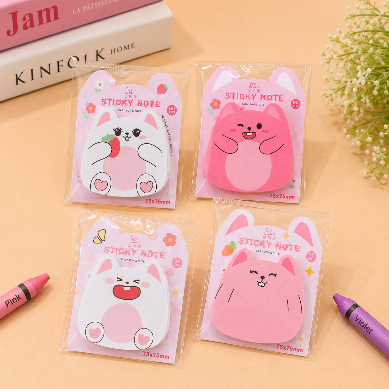 Kiwoo Bunny Sticky Notes