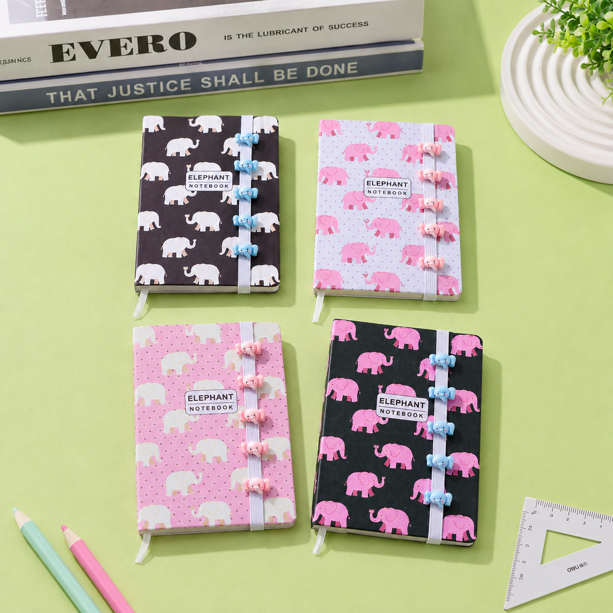 Kiwoo A5 Elephant Charm Diary - KIQOO