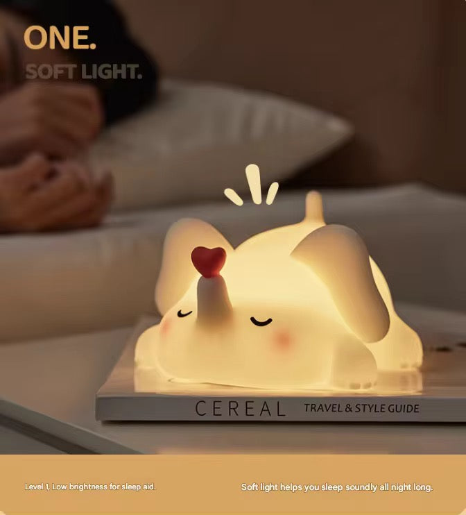 Kiwoo Cute Elephant Night Silicone Lamp