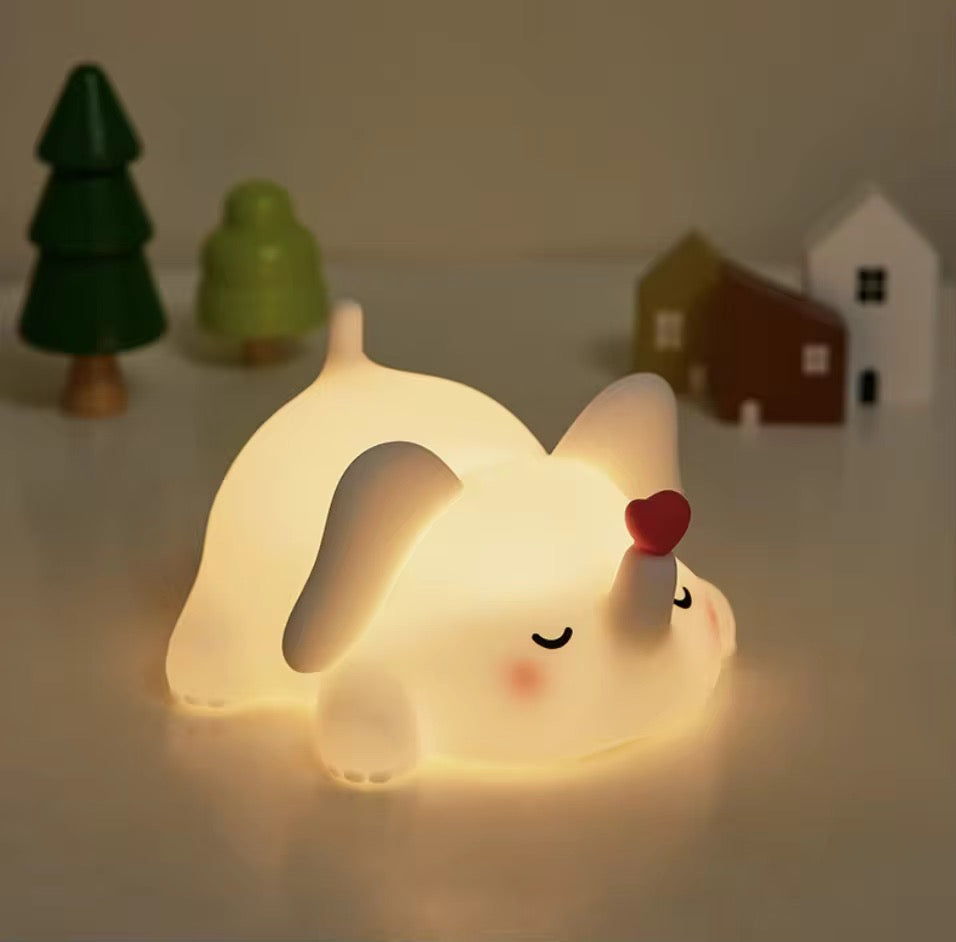 Kiwoo Cute Elephant Night Silicone Lamp