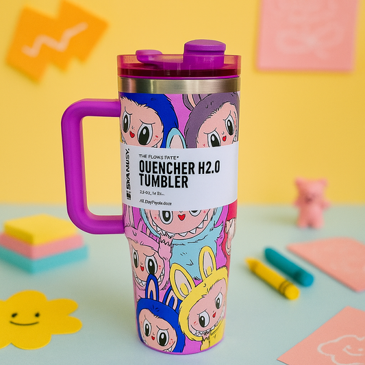 Kiwoo Labubu Stanley Quencher H2.0 Tumbler (Free) - KIQOO