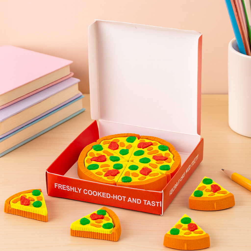 Kiwoo Pizza Eraser Box 🍕 - KIQOO
