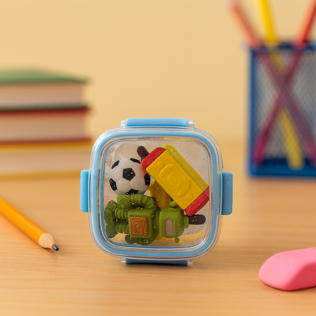 Kiwoo Fun Play Tiffin Eraser Box 🍱 (Assorted) - KIQOO