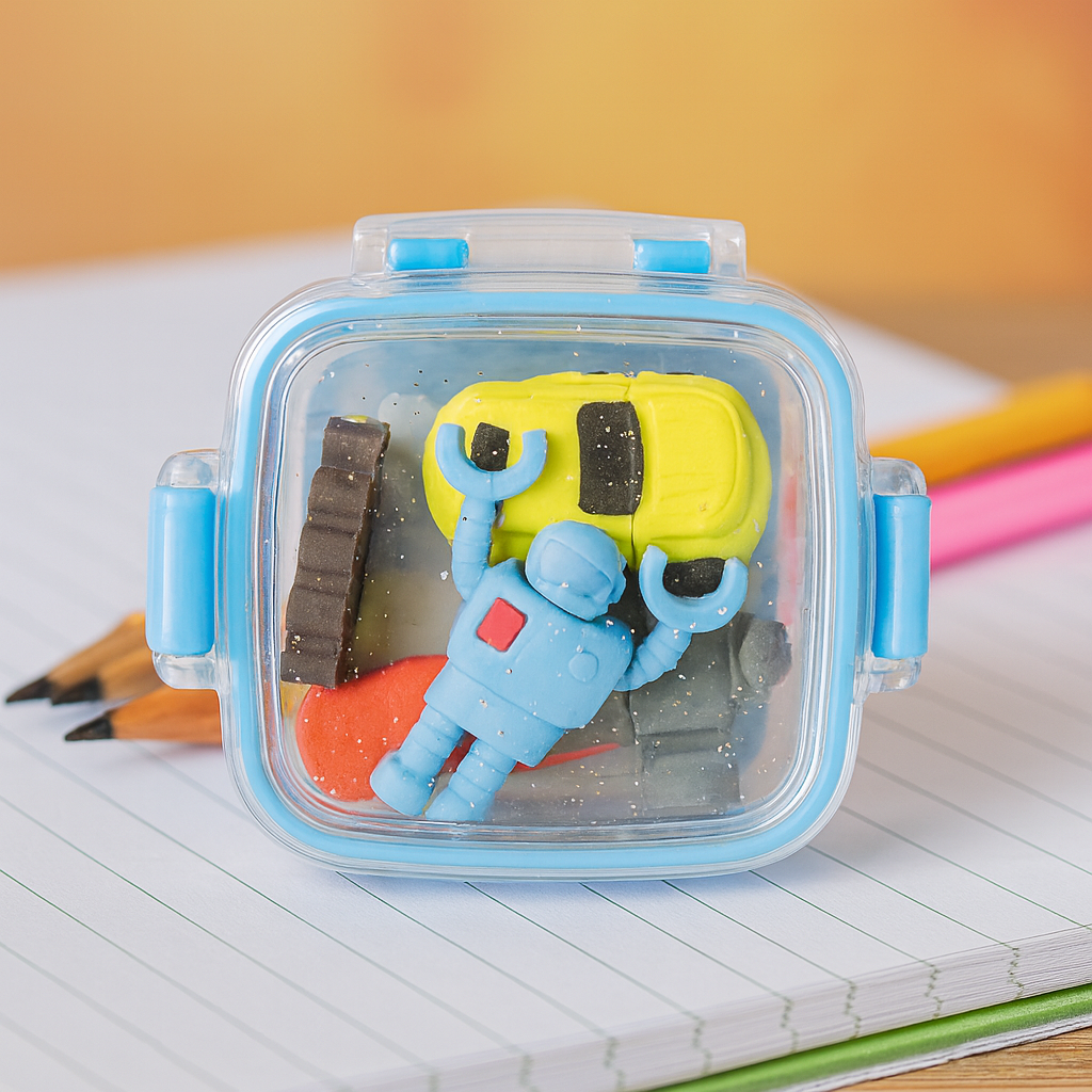 Kiwoo Fun Play Tiffin Eraser Box 🍱 (Assorted) - KIQOO