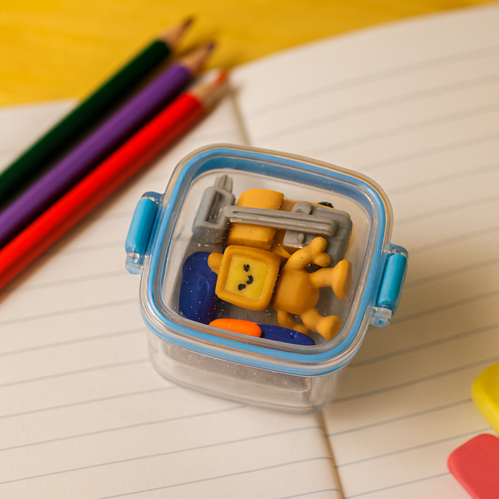 Kiwoo Fun Play Tiffin Eraser Box 🍱 (Assorted) - KIQOO