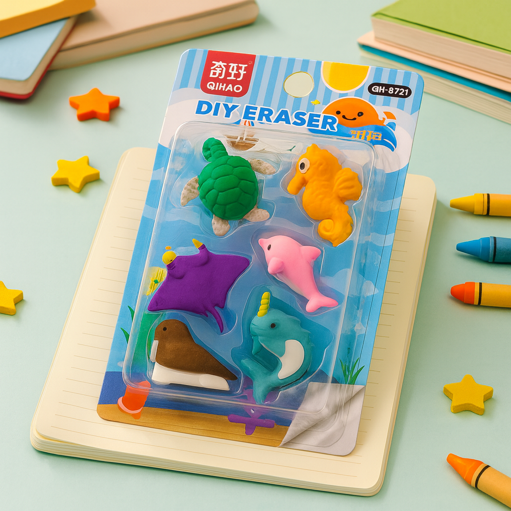 Kiwoo Marine Eraser pack (Assorted) - KIQOO