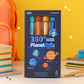 Kiwoo Space Rotating Planets Erasable Pens 🚀🛰️ (Pack of 4) - KIQOO