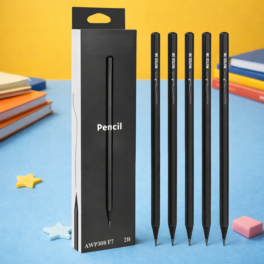 Kiwoo Classic Graphite HB Pencil Set ✏️🖤 - KIQOO