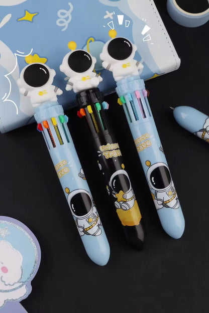 Kiwoo Astronaut Multi-Colour Click Pen 🚀🖊️ - KIQOO