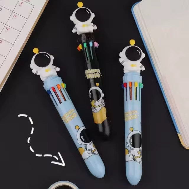 Kiwoo Astronaut Multi-Colour Click Pen 🚀🖊️ - KIQOO