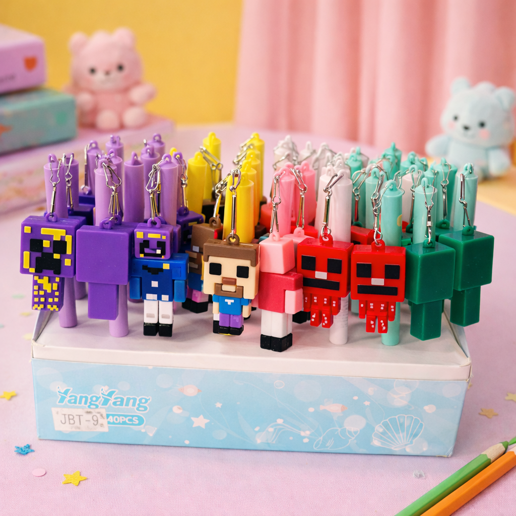 Kiwoo Pixel Buddy Charm Pen 🎮✨ - KIQOO
