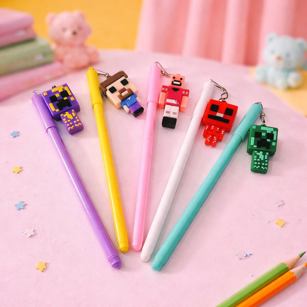 Kiwoo Pixel Buddy Charm Pen 🎮✨ - KIQOO