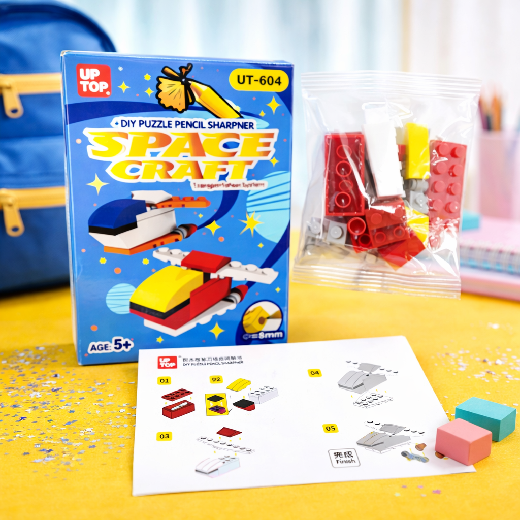 Kiwoo Build & Play Spacecraft Sharpener 🚀 - KIQOO