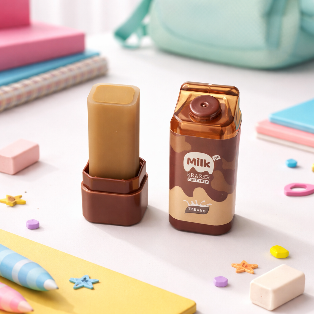 Kiwoo Milk Carton Erasers 🥛 - KIQOO