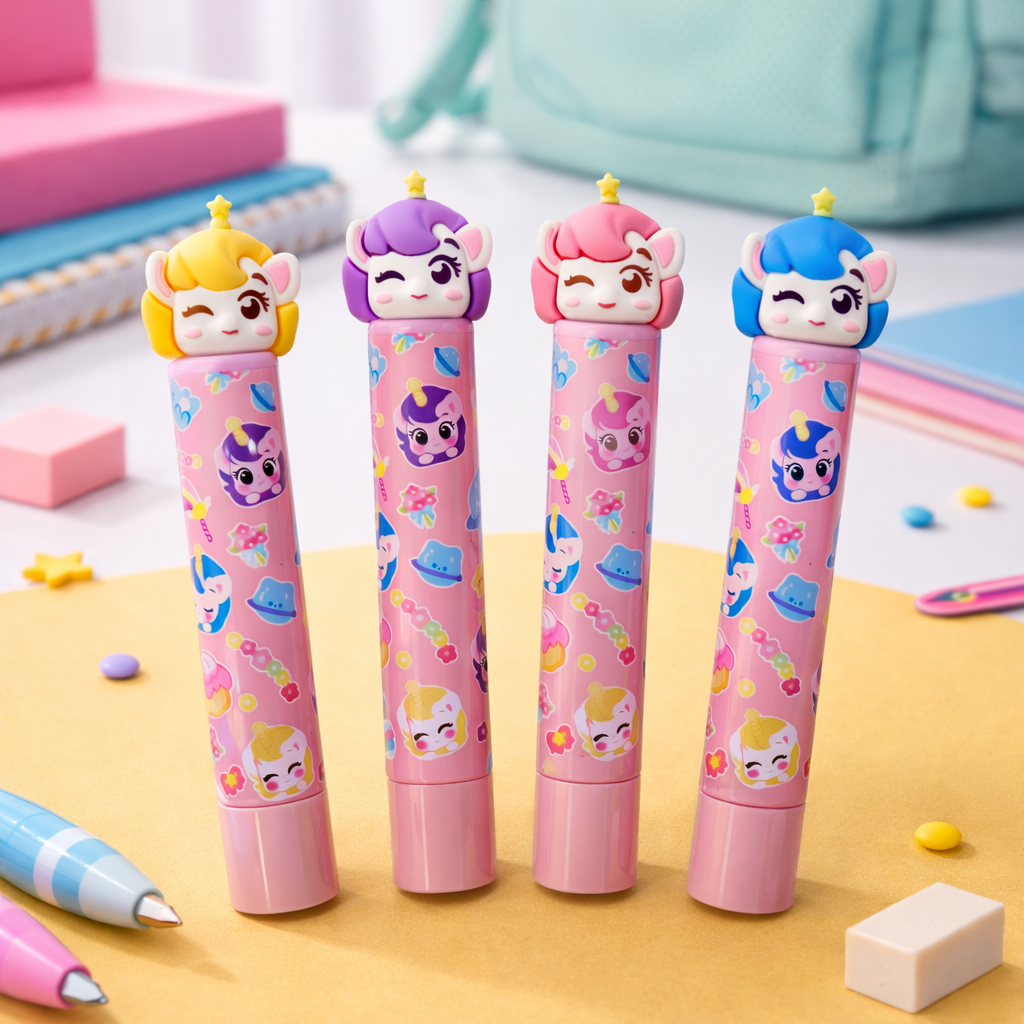 Kiwoo Unicorn Face Push Erasers 🦄 - KIQOO