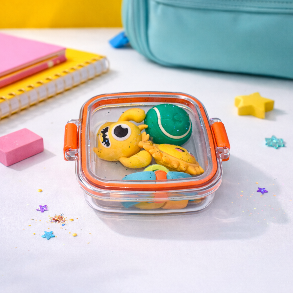Kiwoo Orange Surprise Tiffin Erasers 🎁✨(Assorted) - KIQOO