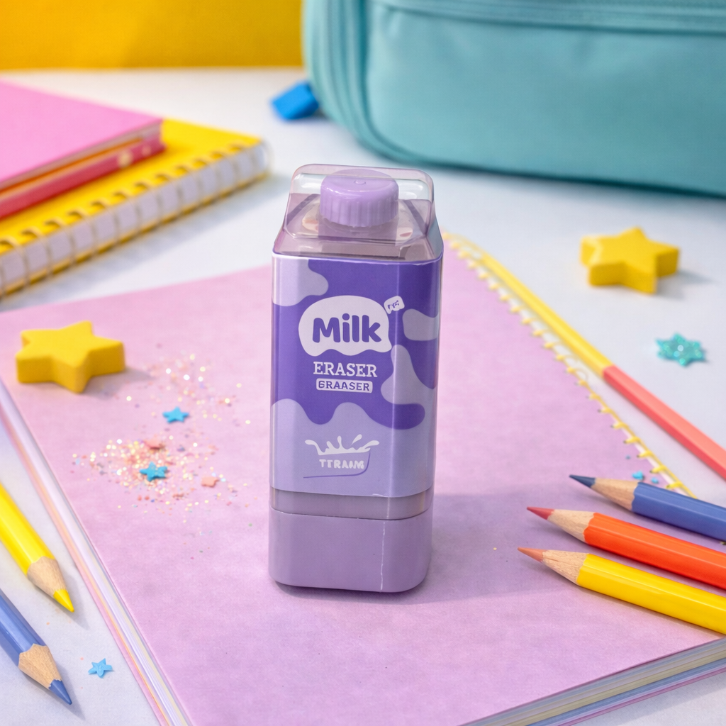 Kiwoo Milk Carton Erasers 🥛 - KIQOO