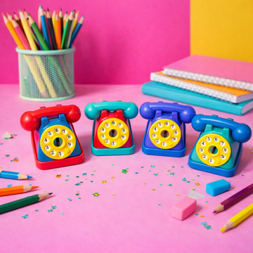 Kiwoo Retro Phone Pencil Sharpener ☎️✨ - KIQOO