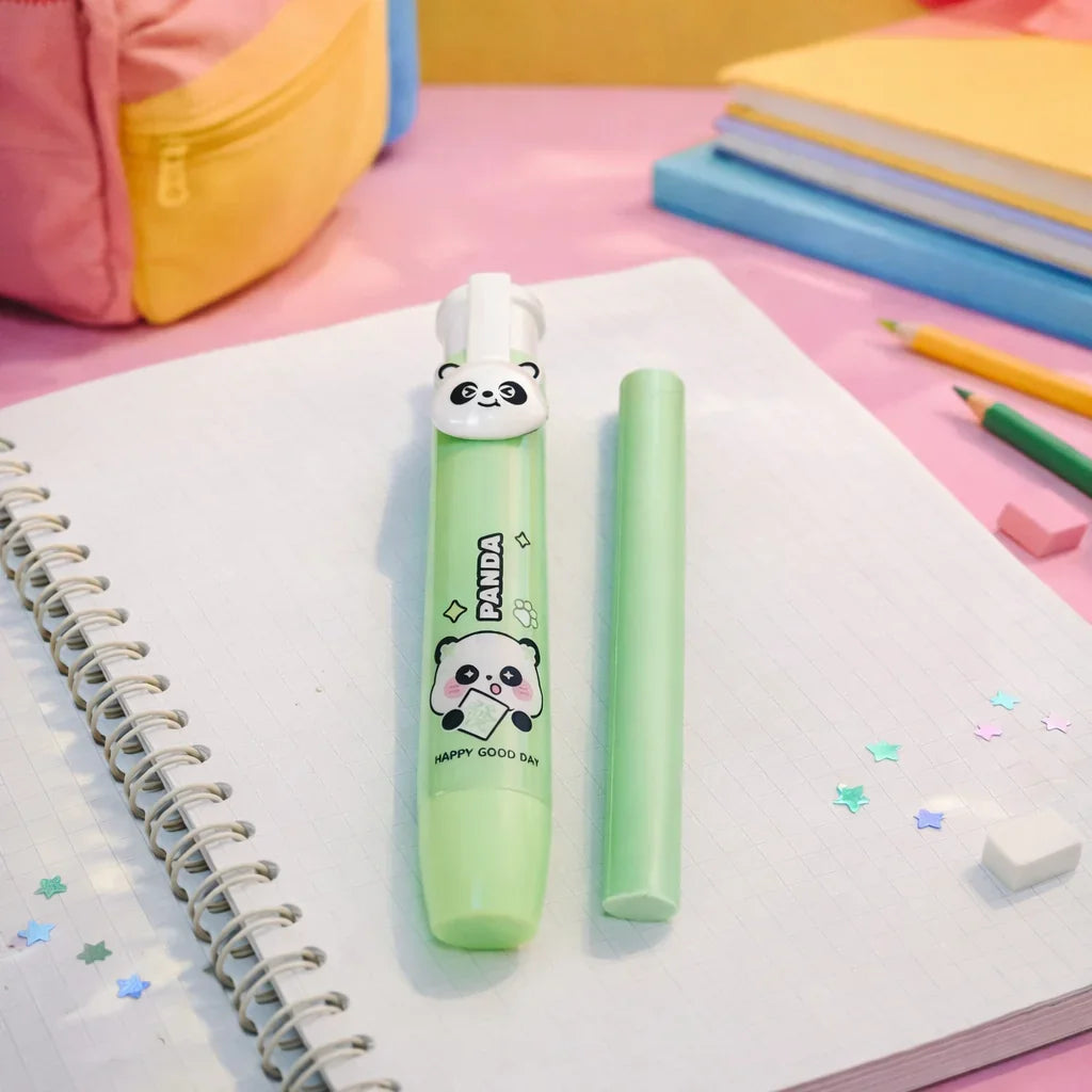 Kiwoo Panda Push Eraser With Refill 🌷 - KIQOO