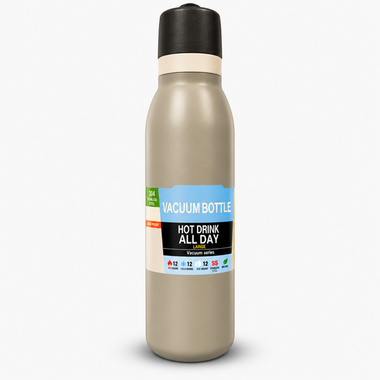 KIWOO Hydro Max Vacuum Insulated Bottle (Grey)