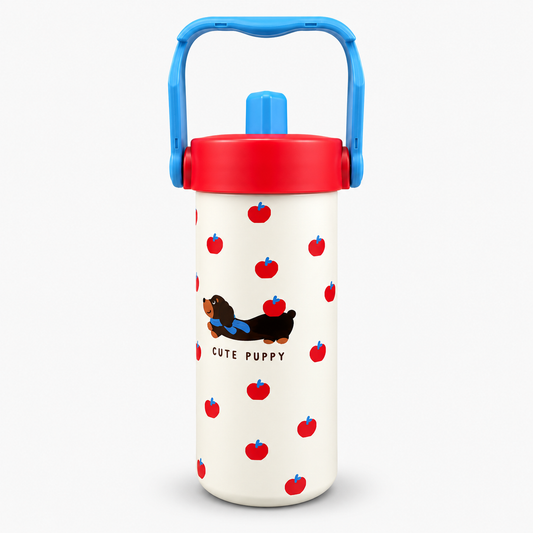 Kiwoo Carry Cute Bottle (Cream-Red)