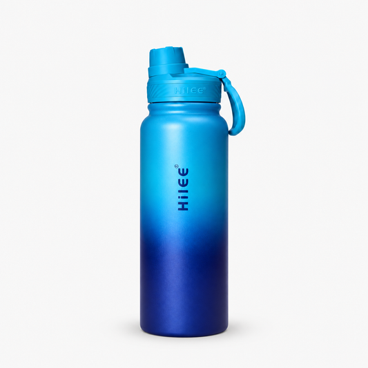 Kiwoo Hydro Glow Insulated bottle with strainer (Teal-Blue)