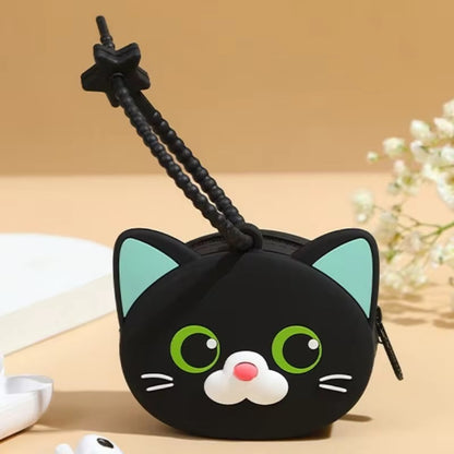 Kiwoo Kitty Silicone Coin Pouch & Bag Charm
