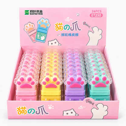 Kiwoo Kitty Paw Erasers
